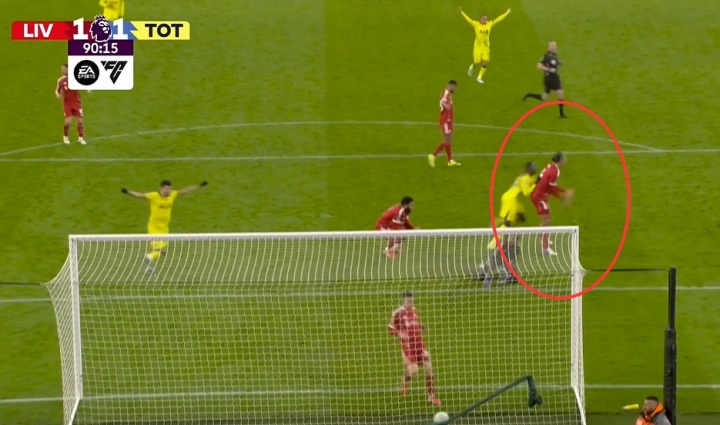 开云体育入口-里沙利松无人盯防上演绝平，范戴克无奈甩手跺地